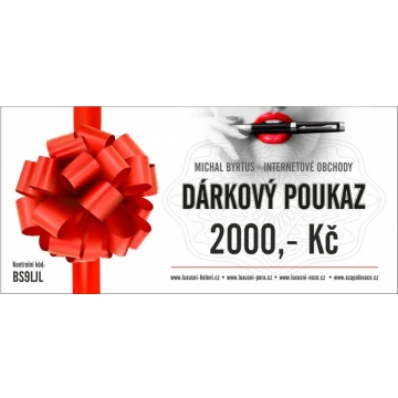 Dárkový poukaz na 2000,- Kč